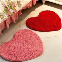 年终清仓$婚庆装修专用超纤雪尼尔长毛爱心地垫/地毯50*60cm