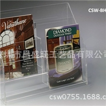 厂家订做亚克力展示架宣传窗资料架台牌【十年品质量大从优】