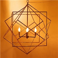 R-钛金圆柱金球装饰吊灯02