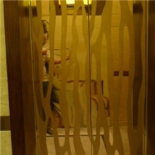 yfdt-tm005镜面特色纹图案电梯门/电梯装饰公司