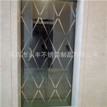 yfdt-tm001镜面蚀刻图案电梯门/电梯装修