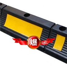 橡胶实心定位器加重挡车器倒车垫60CM车轮挡车器钢管车轮定位器