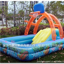 原装㊣Splash8010运动乐充气水池多功能儿童游泳池城堡水池