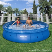 充气水池游泳池大型家庭夹网游泳池366*76cm不带过滤泵