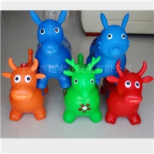 加厚充气跳跳马跳跳鹿跳跳牛跳跳兔儿童大号充气动物玩具批发