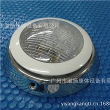 304&rdquo;不锈钢白边12*1W大功率白光泳池水底灯防水IP68