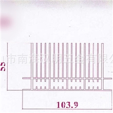 大功率LED散热器80*20100*50梳子型工业散热器铝型材