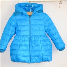 韩版蕾丝帽女童羽绒服儿童羽绒服批发蝴蝶结裙式羽绒服