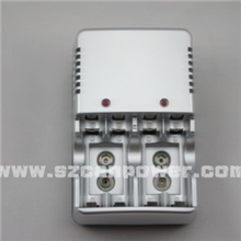 厂家直销欧规插脚5号/7号/9v通用型四槽电池充电器