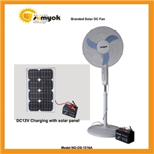 夏天热销最受欢迎爆款OS-1216A太阳能风扇立式落地扇16寸