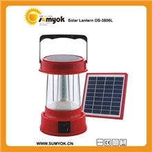 OS-3806L太阳能充电手提灯AC&DC充电特亮LED可持续亮灯8小时
