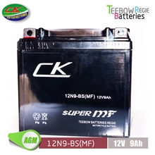 12N9-BS摩托车电瓶12V,9Ah免维护铅酸蓄电池Ck牌