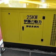 伊藤动力25千瓦汽油发电机价格，带轮子推车式汽油发电机，进口