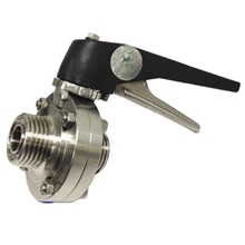 上海厂家直销不锈钢304外螺纹蝶阀