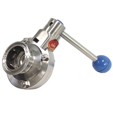 上海厂家直销不锈钢304卫生级快装蝶阀卡箍蝶阀