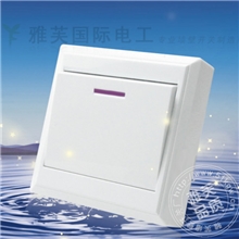 厂家批发家用一开单控开关明装工程墙壁开关插座/招县市级代理商