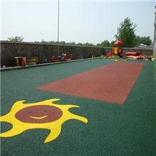 供应彩色epdm現浇地面幼儿园彩色地面施工18721008187