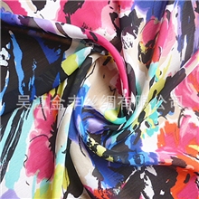 面料雪纺面料绒雪纺面料印花仿真丝裙装时装面料雪纺面料现货