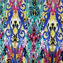 高品质韩国水晶麻印花面料