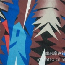 高质量水晶麻印花面料ITY针织染色印花面料