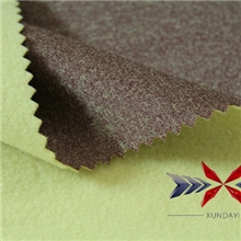 厂家热销13A003麻灰弹力拉毛布涤丝阳离子面料阳离子化纤面料