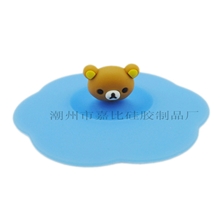 强力推荐硅胶杯盖创意杯盖万能卡通魔术硅胶杯盖