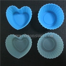圆心形硅胶小蛋糕模,硅胶蛋挞模,硅胶果冻模,硅胶巧克力模