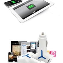 车载充电器iphone5车充车载充电器USB充电器3.1a车充EY10