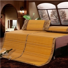 2013夏季新款竹席双面折叠竹凉席藤席金色木纹凉席镜面竹席子