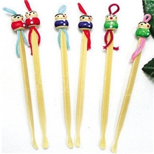 厂家直销最低价促销中国娃娃天然手工竹制小耳挖竹子耳勺