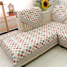 时尚田园纷树叶布艺沙发垫布艺绗缝坐垫皮沙发套沙发巾