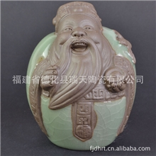 厂家直销哥窑开片茶宠茶宠批发福中福茶宠茶宠哥窑