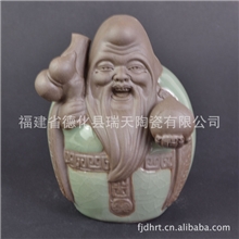 厂家直销哥窑开片茶宠茶宠批发寿中寿茶宠茶宠哥窑