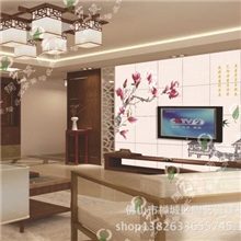 瓷砖夜光背景瓷砖3D彩雕背景墙薄板夜光背景墙雅舍馨兰陶艺瓷