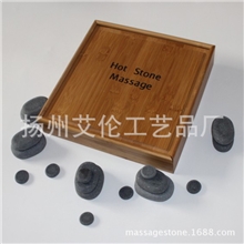 黑色灰色玄武岩按摩石大理石