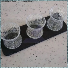 优质供应精美配套板岩玻璃杯垫