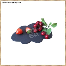 新款云形天然板岩石板点心盘水果盘