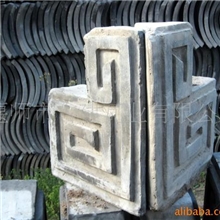 供应合角盘头~青灰仿古琉璃瓦系列