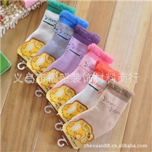 专柜正品冬款加厚宝宝棉袜全棉新生儿袜子婴儿毛巾袜批发保暖袜子