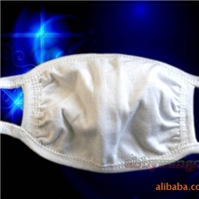 批发口罩供应纯棉白色松紧口劳保口罩厂家直销