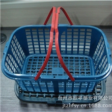 厂家生产一次性水果篮,10斤装有提手有盖子塑料篮,杨梅篮可叠装