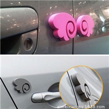 防撞块天使翅膀车用防撞贴