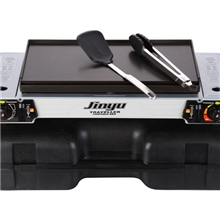 包邮豪华便携式双眼两眼卡式炉户外气炉野餐炉具烧烤火锅燃气