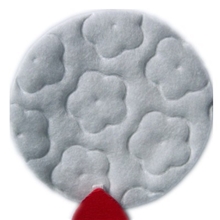 圆形，全棉水刺，针孔，缝边化妆棉