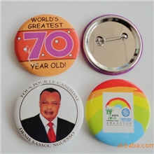 供应马口铁徽章马口铁胸章夹子胸章胸章夹塑料胸章圆形胸章