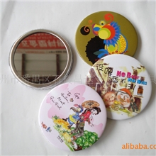 供应化妆镜子塑料镜子马口铁镜子礼品镜子促销卡通小镜子