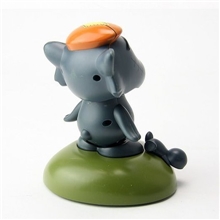 灰太狼太阳能摇头公仔/喜洋洋系列全身动汽车装饰品