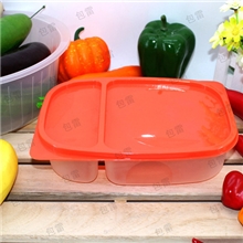 包雷【热卖】塑料分格饭盒微波炉饭盒方形饭盒YL-6501