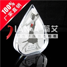 直销迷你水滴亚克力相框压克力磁性相框义乌相框厂家定做JA506