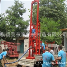 厂家生产华豫汽车带正循环水冲钻井机农田钻井机